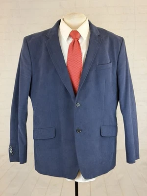 Fall Winter Banana Republic Men's Dark Blue Flannel Cotton Blazer 48R $295 - Image 1 of 4