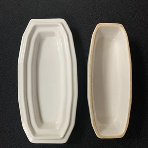 Antiguo plato de mantequilla de porcelana de hotel Wawona de 1900 - Imagen 1 de 8