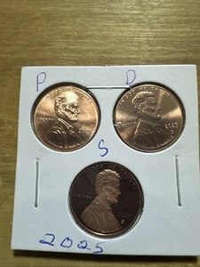 2025 PDS Lincoln Shield Cent - S Proof  & P-D Uncirculated - Picture 1 of 4