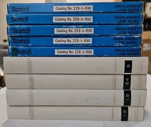 Reel-to-Reel Tapes 9 Pre-Recorded TAPES 4 BASF Hard Cases 5 Scotch Untested N4 - Picture 1 of 19