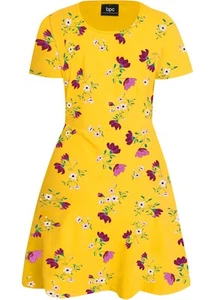 Vestido camisero manga corta estampado floral talla 36/38 amarillo maíz mini vestido de verano nuevo - Imagen 1 de 1