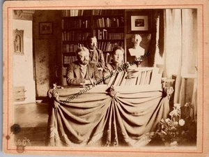 Original Kabinettfoto mit Rilke ()?) Rilke, Rainer Maria : - Bild 1 von 2