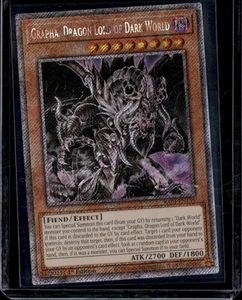 Yu-Gi-Oh! Grapha, Dragon Lord of Dark World RA04-EN159 Platinum Secret Rare NM - Picture 1 of 1