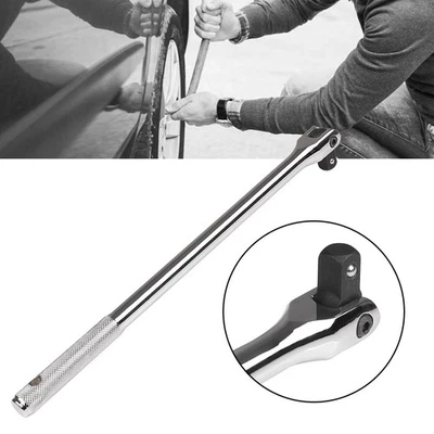 1/2" Inch Drive Breaker Bar Tool For Socket Wrench Cr-V Steel 18" Long Handle $ - Image 1 of 4