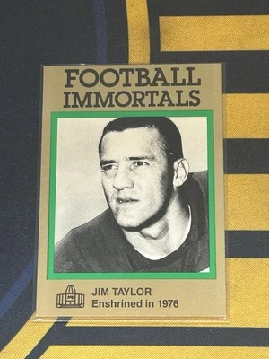 1985-88 Football Immortals - Jim Taylor #113 - Image 1 of 2