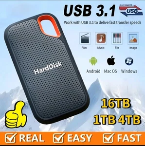 Hochgeschwindigkeits-Ssd, 1 TB, 2, 4, TB Tragbare Usb3.1-Festplatte, Typ-C - Bild 1 von 12
