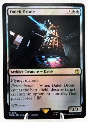 Dalek Drone (FOIL) MTG Doctor WHO | Daleks Tribal Removal EDH Commander | NEW NM - Image 1 of 4