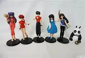Ranma 1/2 Figur Schlüsselanhänger Lot 7 Set Shampoo Ukyo Maskottchen Rumic Japan Anime M656 - Bild 1 von 3