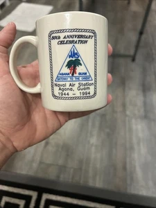 1944-1994 Naval Air Station Agana Guam Coffee Cup 50th Anniversary  - Picture 1 of 7