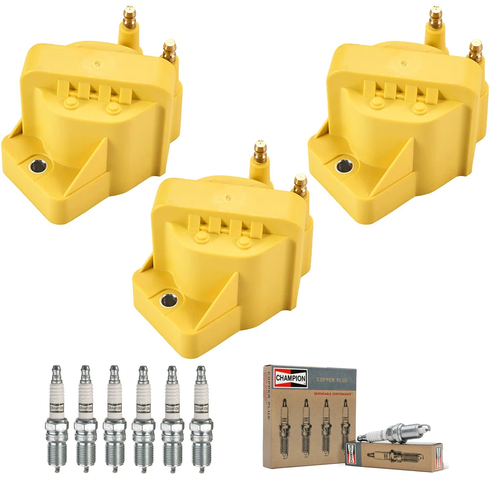 Bobina de encendido de alta resistencia y bujía Champion Platinum para Buick LeSabre DR39 Foto 1 de 4