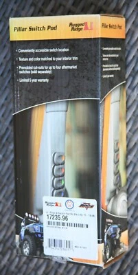 Kit de cápsula de interruptor de pilar Rugged Ridge A para Jeep Wrangler 2011-2018 (JK-JKU) Foto 1 de 2