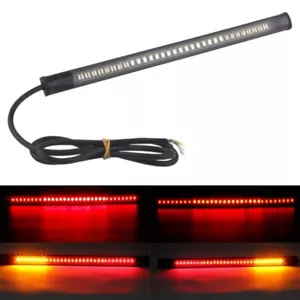 4X Motor Light Bar Strip Flash Tail Brake Stop Turn Signal License Plate Light - Picture 1 of 11