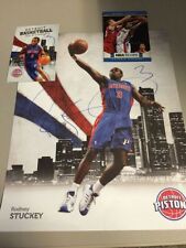 Rodney Stuckey formr Detroit Pistons NBA auto autograph basketball card +PIC LOT