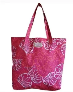 Lilly Pulitzer Damen Sand Dollar Tote Bag Pink Strandtasche Pool Kokos Mädchen Strand - Bild 1 von 7