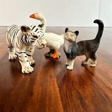 3x SCHLEICH Animals: TIGER 2003; CAT 1997; GOOSE 1998 - Retired, Vintage