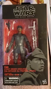 Star Wars Finn First Order Disguise Last Jedi Black Label 6-in Action Figure - Imagen 1 de 8