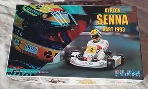 FUJIMI 1:20 AYRTON SENNA KART 1993 PLASTIC MODEL KIT KART SERIES No.2 - Picture 1 of 5