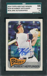 SIGNED ROBERT HEFFLINGER AUTO SGC 10 GEM MINT 2014 HERITAGE AUTOGRAPH MLB *TPHLC - Picture 1 of 6