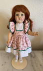 Vintage Ideal 14” P-90 Toni Doll w/  Red Hair - Pink Green White Dress