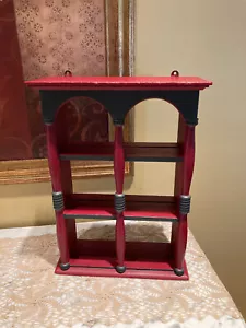 Vintage Wooden 3-Tier Wall Display Shelf - Picture 1 of 9