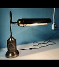 Antique American Traditional Brass Gooseneck Bank Teller or Library Desk Lamp