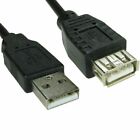 2X1m USB VERLÄNGERUNGSKABEL Kabel A Stecker auf Buchse Verlängerung High Speed 2.0