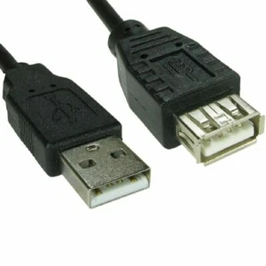 2X1m USB EXTENSION Cable Lead A Male To Female Extention High Speed 2.0 - Zdjęcie 1 z 3