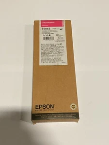 Cartouche d'encre magenta vive authentique Epson UltraChrome K3 T6063 (C13T606300) - Photo 1/3