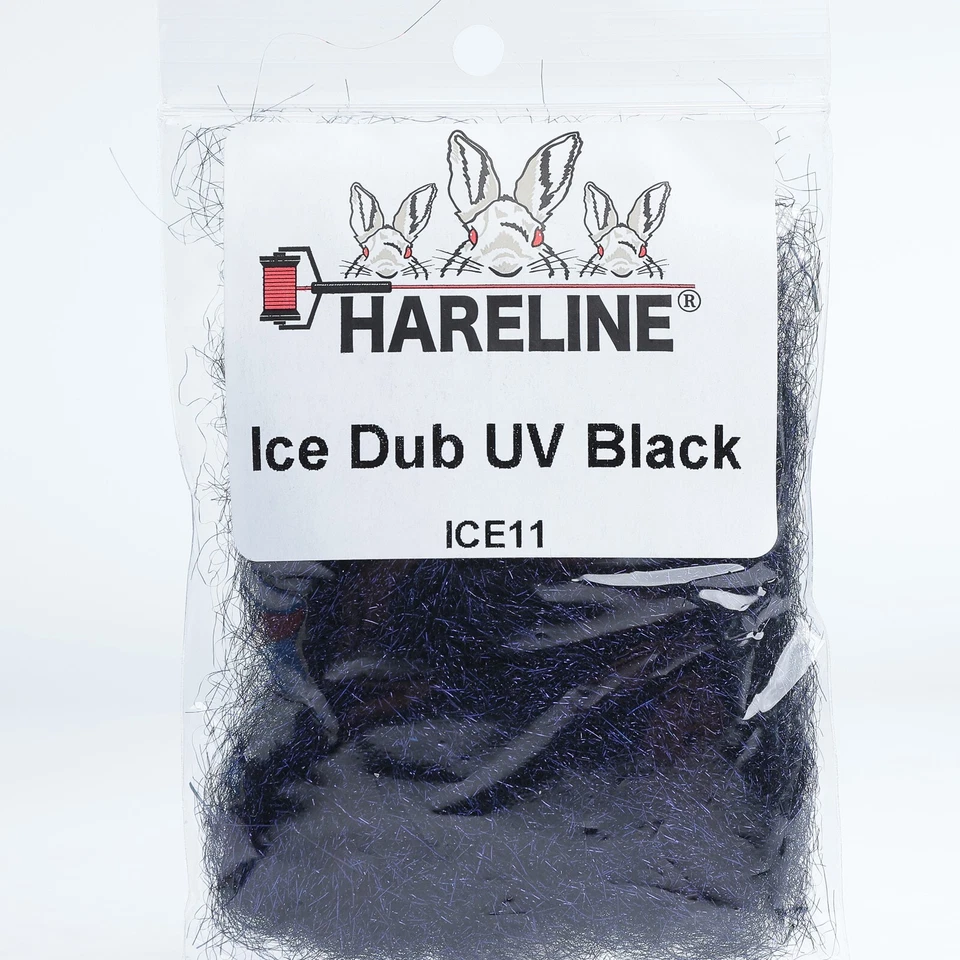 Hareline Dubbin Ice Dub UV Black
