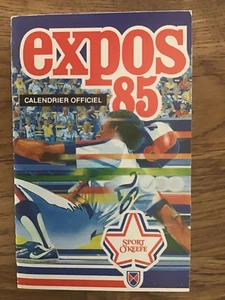 Montreal Expos 1985 MLB Baseball Pocket Schedule (O'Keefe) French Language - Picture 1 of 4