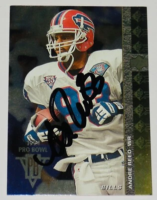 ANDRE REED 1994 UPPER DECK SP AUTOGRAPHED FOOTBALL CARD (BUFFALO BILLS) - Image 1 of 2