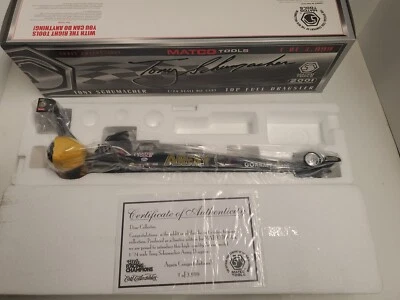 赛车冠军 1:24 2001 年托尼·舒马赫陆军 Matco Top Fuel Dragster 1/ 3999 — 第 1/4 张图片