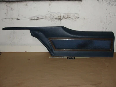 OEM 72 Buick Electra 2 Door LEFT DRIVER SIDE REAR UPPER DOOR PANEL TRIM BLUE - Image 1 of 4