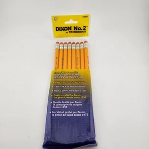 DIXON TICONDEROGA NR. 2 HB Echtholz Bleistift 8 Bleistifte Schule Schreiben BRANDNEU - Bild 1 von 3