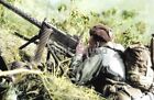 Picture Photo Korean War 1953 US soldier fires Browning 30 caliber M1919A4 4259