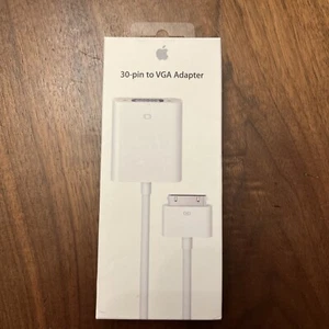 30 Pin Dock Connector to VGA Adapter Converter Cable iPad Iphone Genuine Apple - Picture 1 of 2