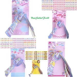 Sanrio Origami Paper Lucky Wishing Bless Star Folding Star 60 Strips 6 Colors - Picture 1 of 8