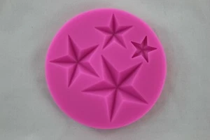Sterne Form Tortendekoration Fondant Glasur Pralinen Harz Basteln Silikonform - Bild 1 von 11