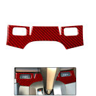 Floor Console Front Section With Heated Carbon Fiber Sticker For Hondaaccord Red