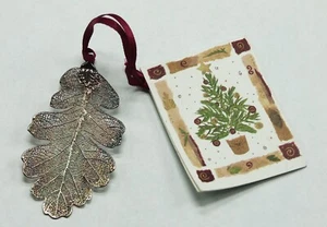 Handcrafted Oak Leaf Pendant Copper Layer 18 K Gold Finish by Enchanted Gold - Picture 1 of 8