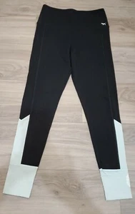 Victoria's Secret PINK Black Green Yoga Leggings M - Picture 1 of 6