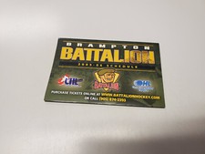 JS15 Brampton Battalion 2005/06 Minor Hockey Pocket Schedule - Molson Canadian