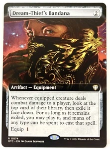 MTG Dream-Thief's Bandana (Extended Art) Commander: OTC #74 NM - Picture 1 of 2