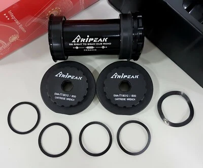 Tripeak 46x79mm BB Right To Sram Dub Road Ceramic Bearing Bottom Bracket Black - Image 1 of 4