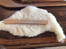 Lambs wool, sheepskin 100% genuine natural ivory remnants
