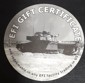 1EFI10D  BRITHISH  EFI  1st Print  10 Cents  Pog  from 2004  not AAFES - Picture 1 of 2
