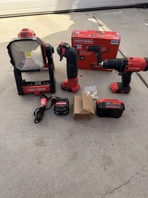 V20 Craftsman Taladro Trabajo Luz LED Oscilante Multi Herramienta 5AH Batería Kit Foto 1 de 4