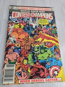 Marvel Super Hero Contest of Champions #1 Marvel Comics 1982 Limited Has Wear - Imagen 1 de 16