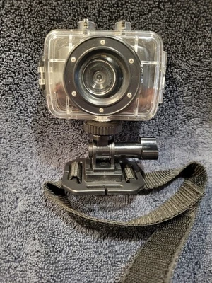 Vivitar DVR 785HD Action Cam Black. Waterproof Case.  Helmet & Bike Mount - Image 1 of 4