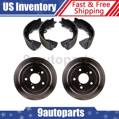 Rear Brake Drums Brake Shoes For 2005 2006 2007 2008 2009 2010 2011 Dodge Dakota - Image 1 of 4